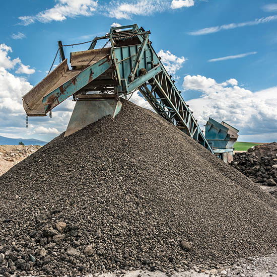 Pile of recycled asphalt