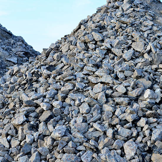 Pile of 3/4 inch RCA stone